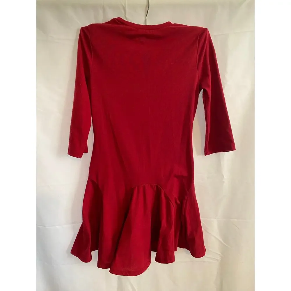 The Children's Place Girls Long Sleeve Dress Red Size Small 6-6x - Picture 2 of 5